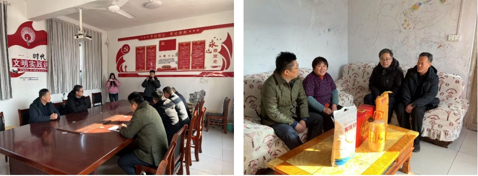公司总经理李贵清到第一书记帮包村调研指导并走访慰问老党员、困难户